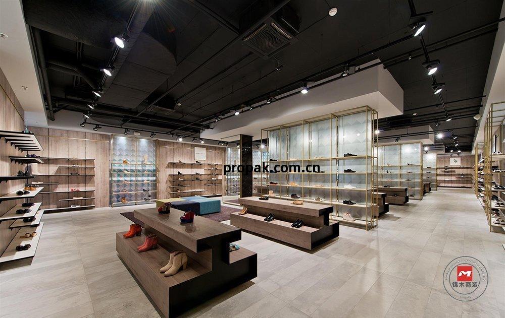 熱風鞋店|新潮流鞋(xie)店面(mian)裝(zhuang)修設(she)計(ji)效果(guo) - 長(chang)沙(sha)錦木(mu)裝(zhuang)飾工程(cheng)設(she)計(ji)